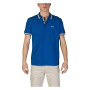 Hugo Boss Blå Polo Tröja Höst/Vinter Herr Blue, Herr