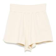 Autry Vita Bomullsshorts med Elastisk Midja White, Dam