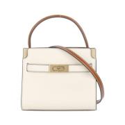 Tory Burch Ivory Läder Damväska med Handtag Beige, Dam