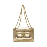 Chanel Vintage Pre-owned Laeder chanel-vskor Beige, Dam