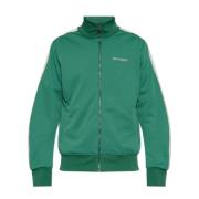 Palm Angels Sweatshirt med broderad logotyp Green, Herr