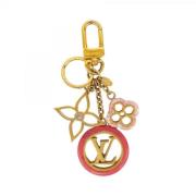 Louis Vuitton Vintage Pre-owned Tyg nyckelhllare Yellow, Dam