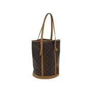 Louis Vuitton Vintage Pre-owned Canvas axelremsvskor Brown, Dam