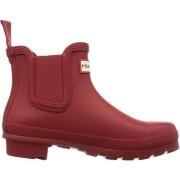 Hunter Klassisk Chelsea Boot Red, Dam