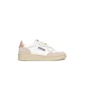 Autry Vintage-inspirerad låg topp lädersneaker White, Dam