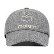 Isabel Marant Grå Tyron Cap med Logobrodyr Gray, Dam