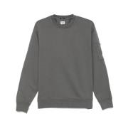 C.p. Company Grå Sweatshirt med Ficka Gray, Herr