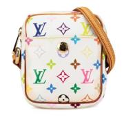 Louis Vuitton Vintage Pre-owned Canvas crossbodyvskor White, Dam