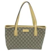 Gucci Vintage Pre-owned Canvas gucci-vskor Beige, Dam