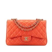 Chanel Vintage Pre-owned Laeder axelremsvskor Orange, Dam