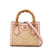 Gucci Vintage Pre-owned Canvas handvskor Beige, Dam