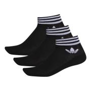 Adidas Originals Ikonisk Trefoil Svart/Vit Strumpor Black, Unisex