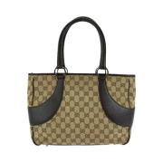 Gucci Vintage Pre-owned Canvas totevskor Brown, Dam