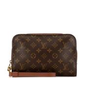 Louis Vuitton Vintage Pre-owned Canvas kuvertvskor Brown, Dam