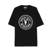 Versace Jeans Couture Svart Crew Neck T-shirt Black, Herr