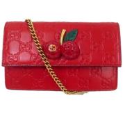 Gucci Vintage Pre-owned Laeder gucci-vskor Red, Dam