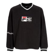 Propaganda V-ringad Pullover Sweatshirt Svart Black, Herr