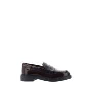 Tod's Läderloafers med Blockklack Brown, Dam