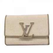 Louis Vuitton Vintage Pre-owned Tyg plnbcker Beige, Dam