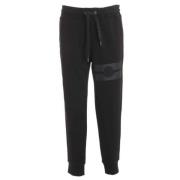 Moncler Svarta Tapered Track Pants Black, Herr