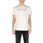 Tommy Jeans Beige Bomull T-shirt Vår/Sommar Beige, Herr