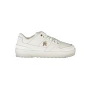 Tommy Hilfiger Vit Läder Dam Sneaker White, Dam