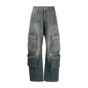 Golden Goose Loose-fit Jeans i bomullsdenim Blue, Dam