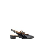 Carel Läder Peche Pumps med Remmar Black, Dam