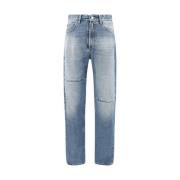 MM6 Maison Margiela Rak Bomullsjeans Blue, Herr