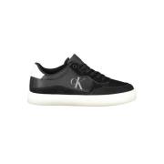 Calvin Klein Svart Polyester Sneaker Black, Herr