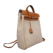 Hermès Vintage Pre-owned Canvas handvskor Beige, Dam