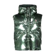 Moncler Stilig Pufferjacka Green, Dam