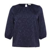 Kaffe Curve Elegant Midnight Marine Blus Blue, Dam