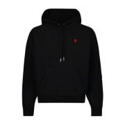 Ami Paris Hjärtvän Hoodie Black, Herr