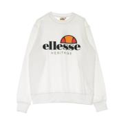 Ellesse Cropped Sweatshirt med Egret Logo White, Herr