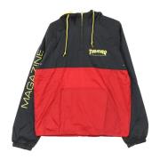 Thrasher Svart/Röd Windbreaker Jacka för Män Multicolor, Herr