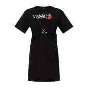 Versace T-shirt stil klänning Black, Dam