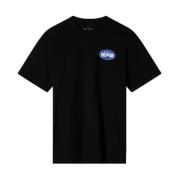 Edwin T-shirt med tryckt logotyp - Kortärmad Black, Herr