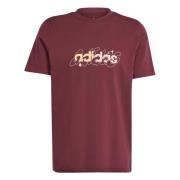 Adidas Illustrerad Linjär Grafisk T-shirt Red, Herr