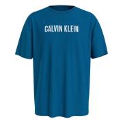 Calvin Klein Rund hals Logo T-shirt Blue, Herr