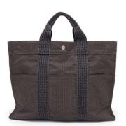 Hermès Vintage Pre-owned Canvas handvskor Gray, Dam