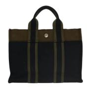 Hermès Vintage Pre-owned Canvas handvskor Black, Dam