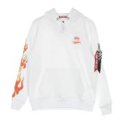 Alpha Industries Flame Hoody X Hot Wheels White, Herr