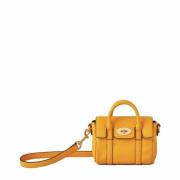 Mulberry Micro Bayswater Dubbel Gul Läder Yellow, Dam