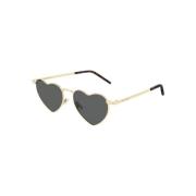 Saint Laurent Gold Grey Sunglasses Loulou 004 Yellow, Dam