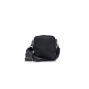 John Richmond Svart Nylon Crossbody Väska Rma24018Bo Black, Herr