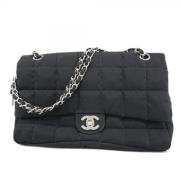 Chanel Vintage Pre-owned Nylon chanel-vskor Black, Dam