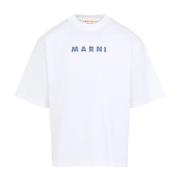 Marni Vit T-shirt för män White, Herr