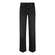 7 For All Mankind Svarta Jeans för Kvinnor Stiligt Val Black, Dam