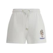 Casablanca Diamant Shorts med Justerbar Midjeband White, Dam